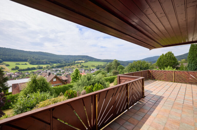 Aussicht vom Balkon