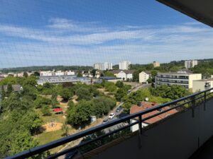 Blick vom Balkon
