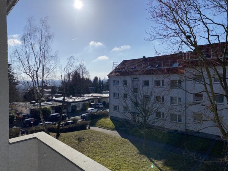 Blick vom Balkon